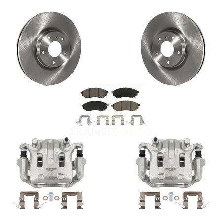 Front Brake Caliper Rotor & Ceramic Pad Kit For INFINITI Nissan Murano G37 EX35 370Z G35 KC8-100311C