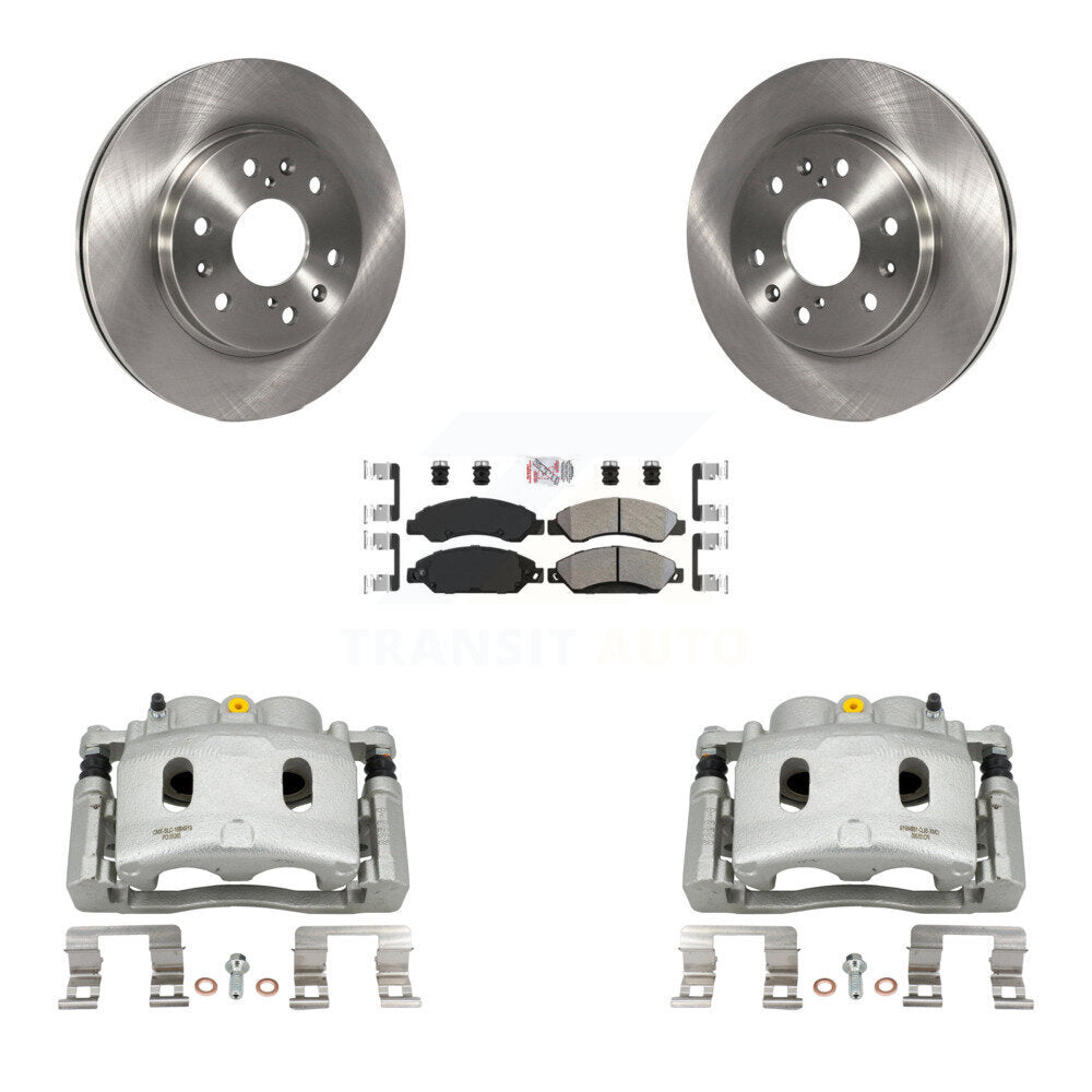 Front Brake Caliper Rotors Semi-Metallic Pad Kit For Chevrolet Avalanche Cadillac GMC XL KC8-100311N