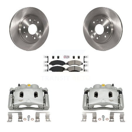 Front Brake Caliper Rotors Semi-Metallic Pad Kit For Chevrolet Avalanche Cadillac GMC XL KC8-100311N
