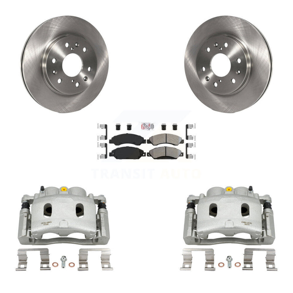 Front Brake Caliper Rotors Semi-Metallic Pad Kit For Chevrolet Avalanche Cadillac GMC XL KC8-100311N