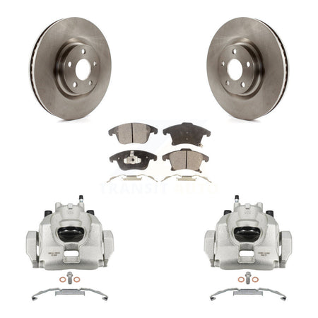 Front Brake Caliper Rotor & Semi-Metallic Pad Kit For 19-20 Ford Police Responder Hybrid KC8-100311P