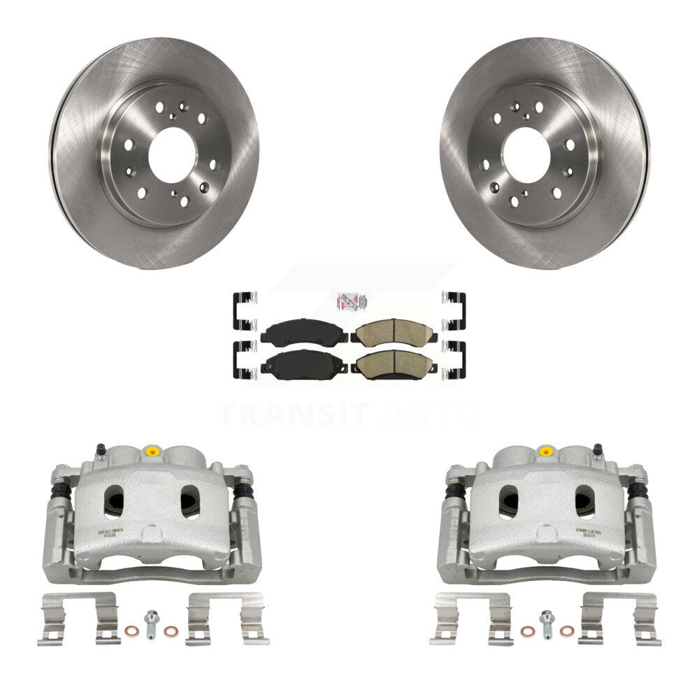 Front Brake Caliper Rotors Ceramic Pad Kit For Chevrolet Avalanche Cadillac GMC Tahoe XL KC8-100312N