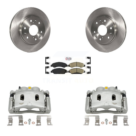 Front Brake Caliper Rotors Ceramic Pad Kit For Chevrolet Avalanche Cadillac GMC Tahoe XL KC8-100312N