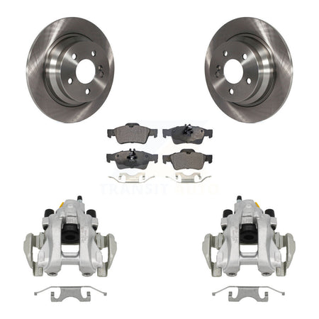 Rear Disc Brake Caliper Rotors And Ceramic Pads Kit For Mercedes-Benz E350 E320 E500 KC8-100312T