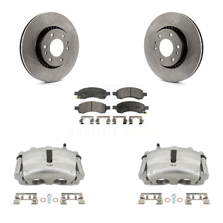 Front Brake Caliper Rotor & Semi-Metallic Pad Kit For Chevrolet Trailblazer GMC Envoy XL KC8-100313P