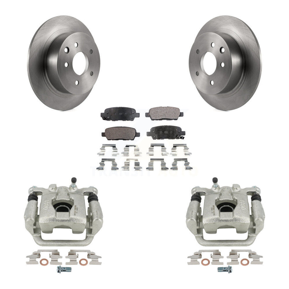Rear Disc Brake Caliper Rotors And Ceramic Pads Kit For Nissan Altima Maxima KC8-100313T