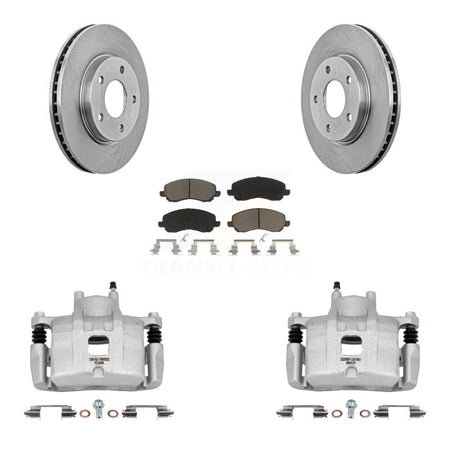 Front Disc Brake Caliper Rotors And Ceramic Pads Kit For Mitsubishi Lancer KC8-100321C