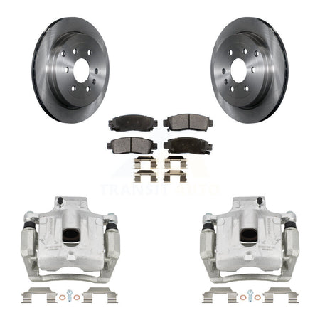 Rear Brake Caliper Rotor Ceramic Pad Kit For GMC Acadia Buick Enclave Chevrolet Traverse KC8-100323T
