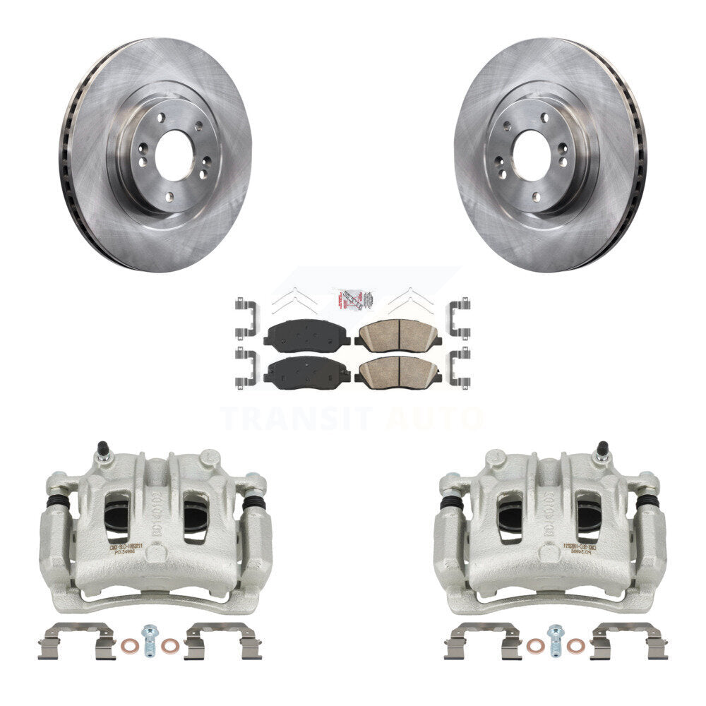 Front Disc Brake Caliper Rotors And Ceramic Pads Kit For Hyundai Santa Fe XL KC8-100325N