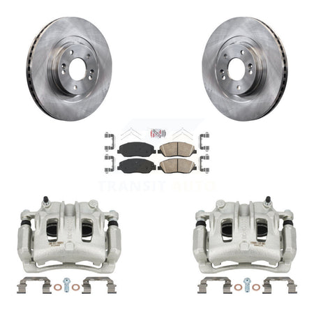 Front Disc Brake Caliper Rotors And Ceramic Pads Kit For Hyundai Santa Fe XL KC8-100325N