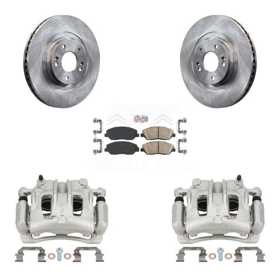 Front Disc Brake Caliper Rotors And Ceramic Pads Kit For Hyundai Santa Fe XL KC8-100325N