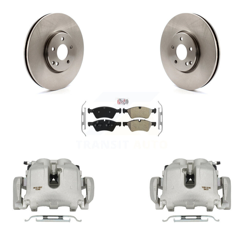 Front Brake Caliper Rotor Semi-Metallic Pad Kit For Mercedes-Benz E500 AWD From 10 24 05 KC8-100329N