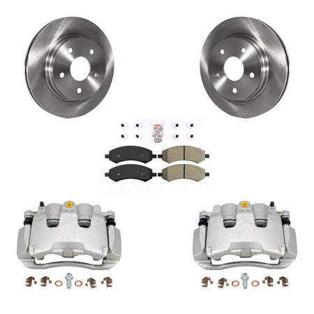 Front Disc Brake Caliper Rotors And Semi-Metallic Pads Kit For Ram 1500 Classic Dodge KC8-100335N