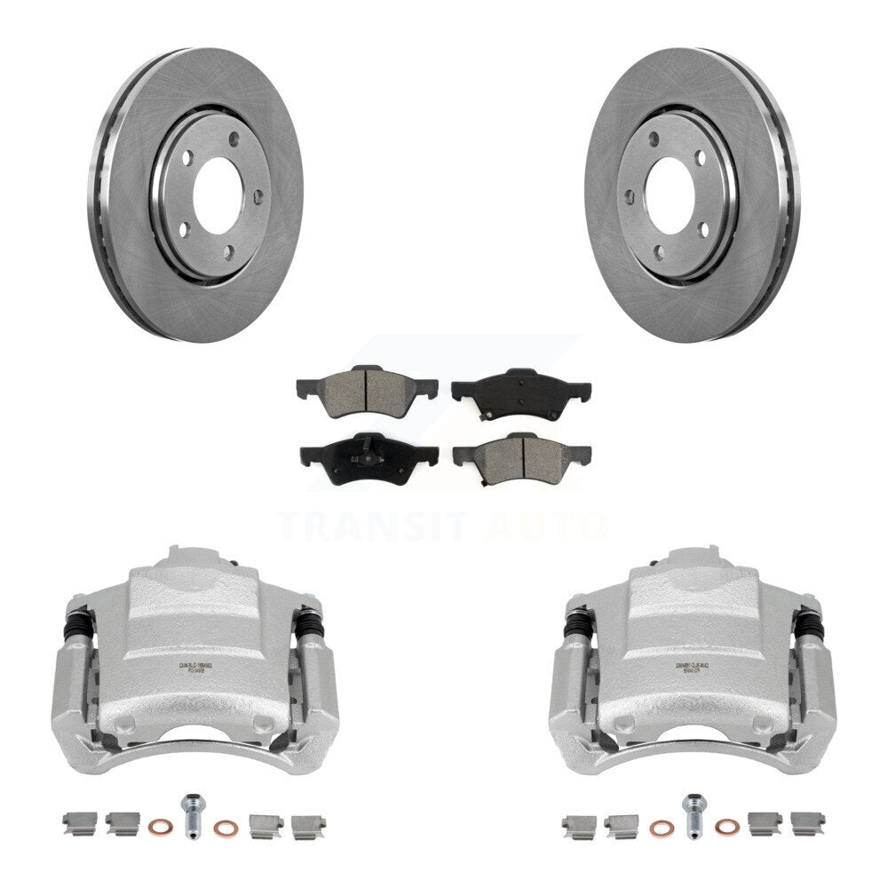 Front Brake Caliper Rotor And Semi-Metallic Pad Kit For 2004 Dodge Caravan From 12 01 03 KC8-100335S