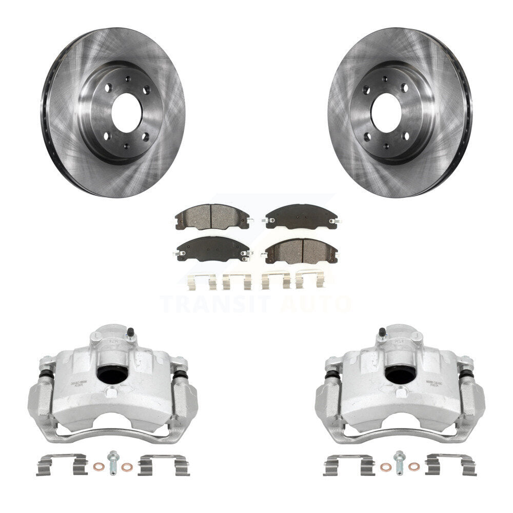 Front Disc Brake Caliper Rotors And Semi-Metallic Pads Kit For Ford Focus KC8-100342S