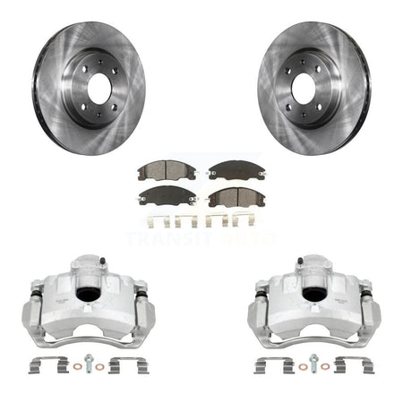 Front Disc Brake Caliper Rotors And Semi-Metallic Pads Kit For Ford Focus KC8-100342S