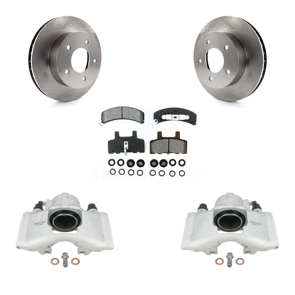 Front Disc Brake Caliper Rotors And Semi-Metallic Pads Kit For 1990-2002 Chevrolet Astro GMC Safari AWD KC8-100343S by Transit Auto