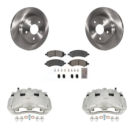 Front Disc Brake Caliper Rotors And Semi-Metallic Pads Kit For Dodge Ram 1500 KC8-100346N