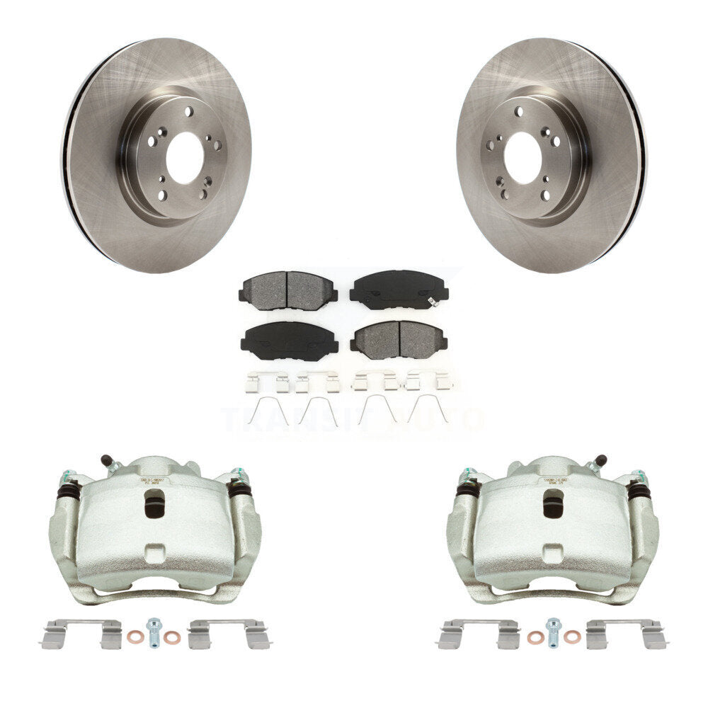 Front Disc Brake Caliper Rotors And Semi-Metallic Pads Kit For 2005-2006 Honda CR-V KC8-100349S