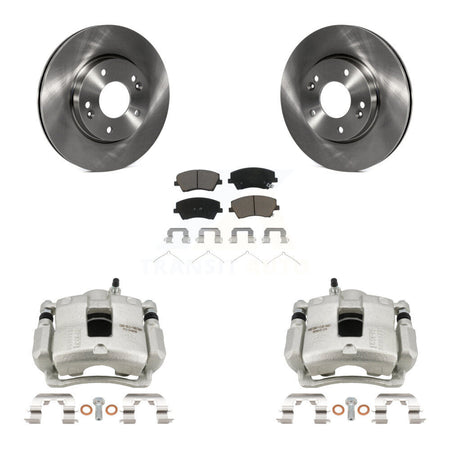 Front Disc Brake Caliper Rotors And Ceramic Pads Kit For Hyundai Elantra KC8-100351C