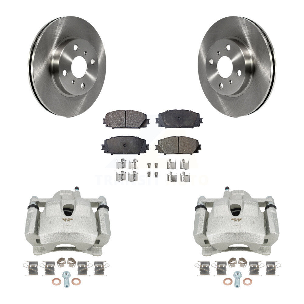 Front Disc Brake Caliper Rotors And Semi-Metallic Pads Kit For Toyota Yaris KC8-100352P