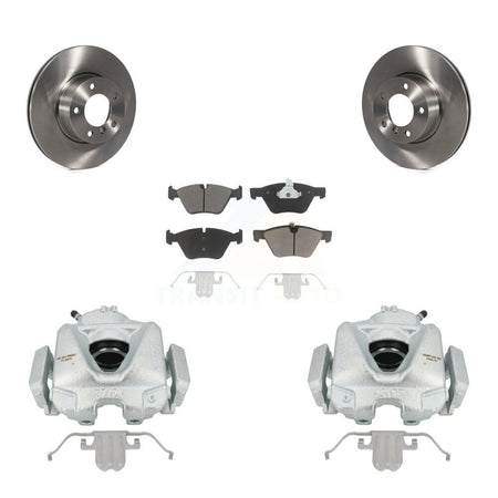 Front Disc Brake Caliper Rotors And Ceramic Pads Kit For 2008 BMW 328xi To 08 07 KC8-100355C by Transit Auto