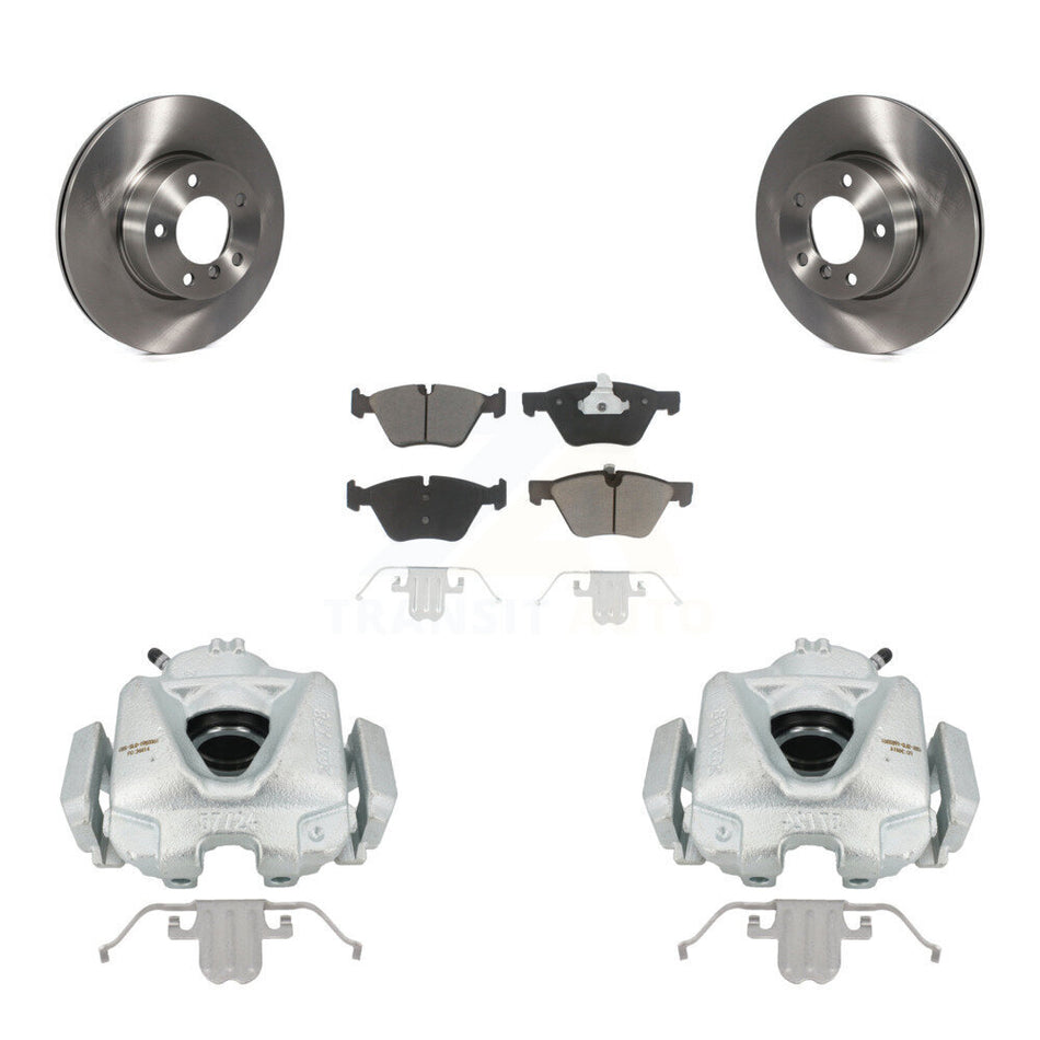 Front Disc Brake Caliper Rotors And Ceramic Pads Kit For 2008 BMW 328xi To 08 07 KC8-100355C by Transit Auto