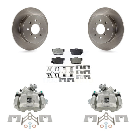 Rear Disc Brake Caliper Rotors And Ceramic Pads Kit For Honda Civic Acura EL KC8-100355T