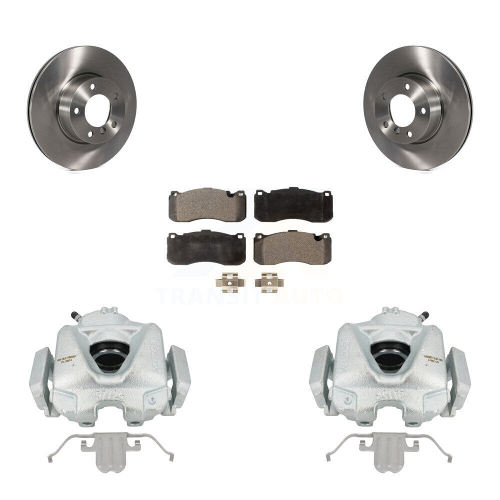 Front Disc Brake Caliper Rotors And Semi-Metallic Pads Kit For 2012 BMW 328i 3.0L With 340mm Diameter Rotor KC8-100356P by Transit Auto