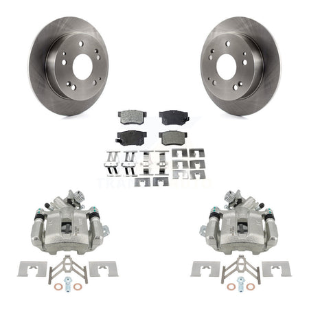 Rear Disc Brake Caliper Rotors And Ceramic Pads Kit For Honda Civic Acura RSX KC8-100356T