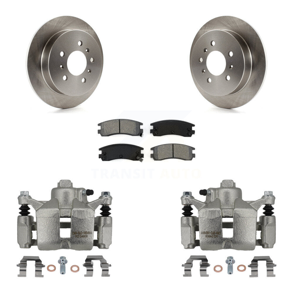 Rear Brake Caliper Rotor Semi-Metallic Pad Kit For Chevrolet Impala Buick LaCrosse Monte KC8-100361S