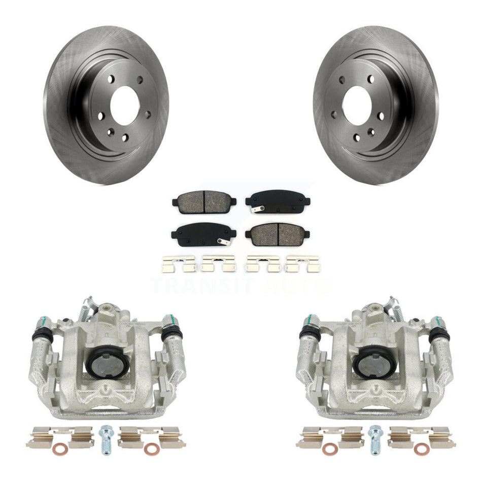 Rear Disc Brake Caliper Rotors And Semi-Metallic Pads Kit For 2013 Chevrolet Cruze LT LTZ With 292mm Diameter Rotor KC8-100363S