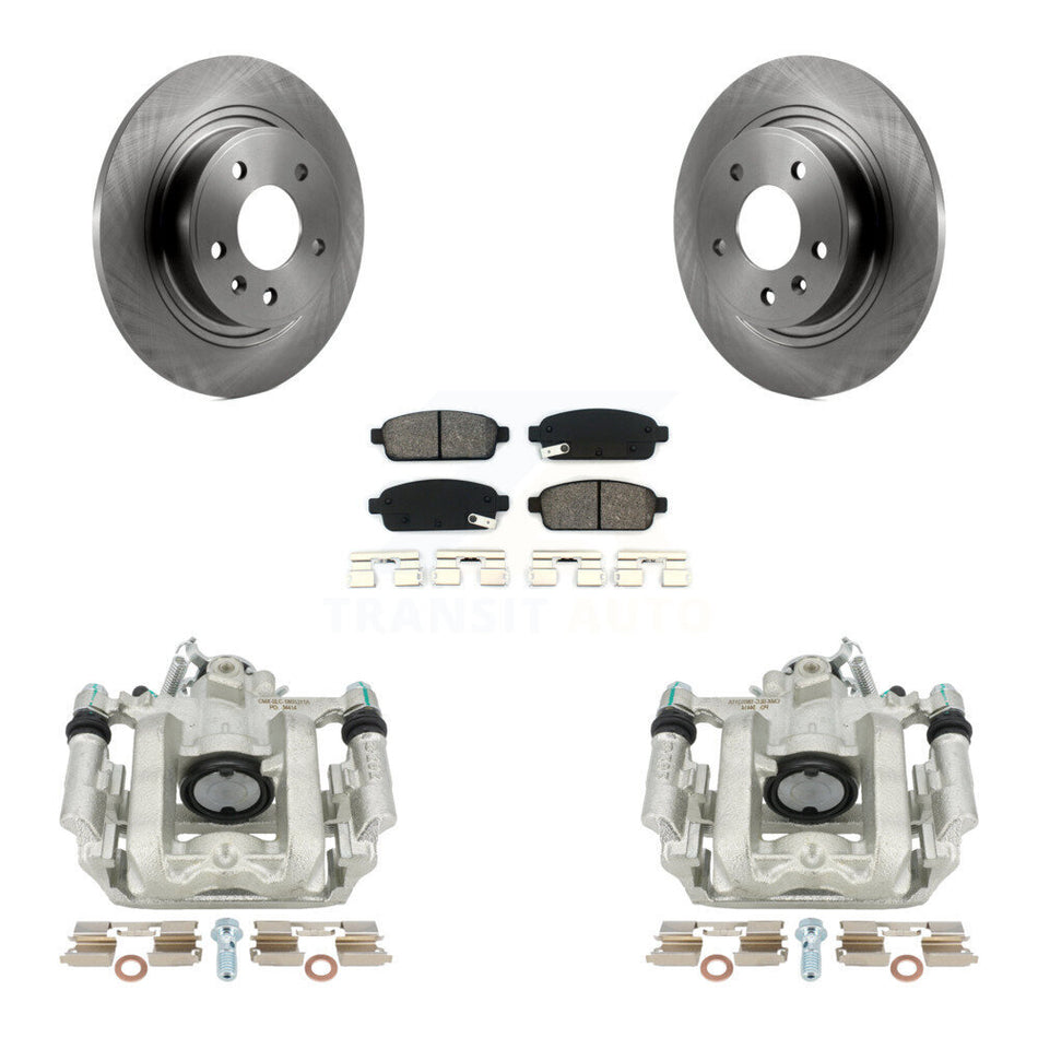 Rear Disc Brake Caliper Rotors And Semi-Metallic Pads Kit For Chevrolet Cruze Volt Cadillac ELR KC8-100364S