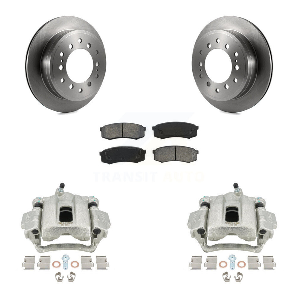 Rear Disc Brake Caliper Rotors And Semi-Metallic Pads Kit For Toyota 4Runner FJ Cruiser KC8-100369S