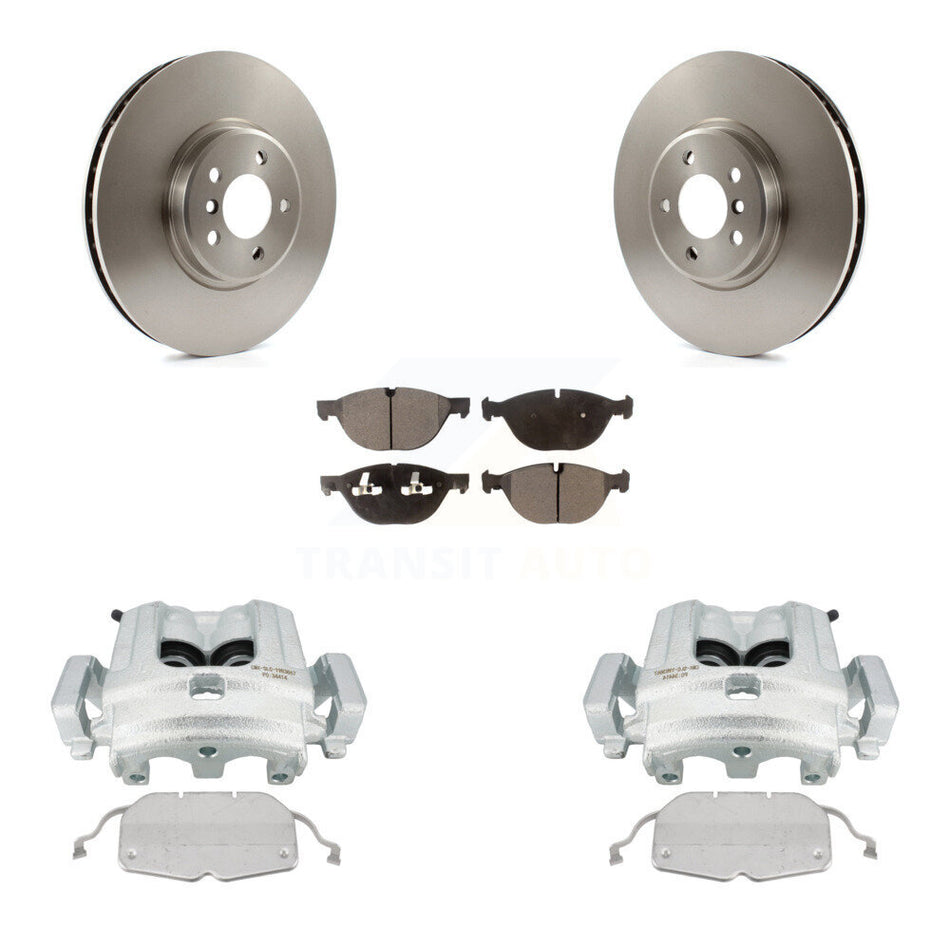 Front Disc Brake Caliper Rotors And Ceramic Pads Kit For BMW X5 X6 KC8-100370T
