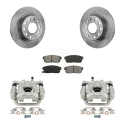 Rear Disc Brake Caliper Rotors And Semi-Metallic Pads Kit For 2003 Nissan Maxima From 01 03 KC8-100372S