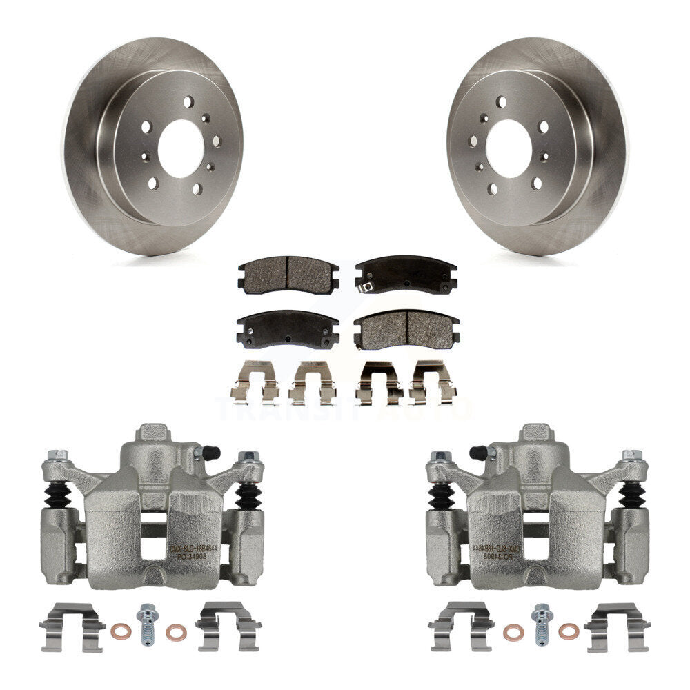 Rear Brake Caliper Rotor Semi-Metallic Pad Kit For Chevrolet Impala Buick LaCrosse Monte KC8-100374P
