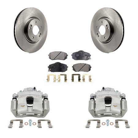 Front Brake Caliper Rotor Ceramic Pad Kit For Hyundai Sonata With Electric Parking KC8-100374T