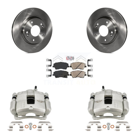 Front Disc Brake Caliper Rotors And Ceramic Pads Kit For Hyundai Elantra KC8-100377N