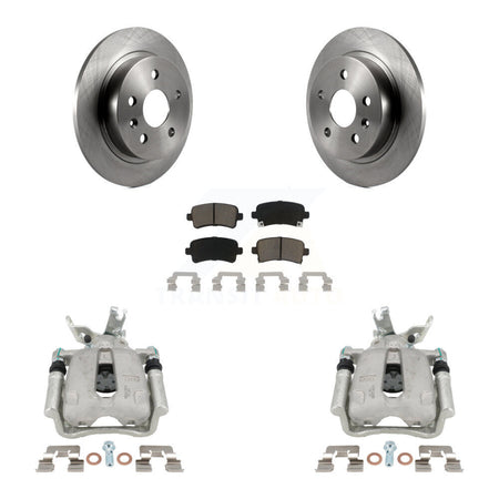 Rear Disc Brake Caliper Rotors And Ceramic Pads Kit For Chevrolet Malibu Limited KC8-100378C