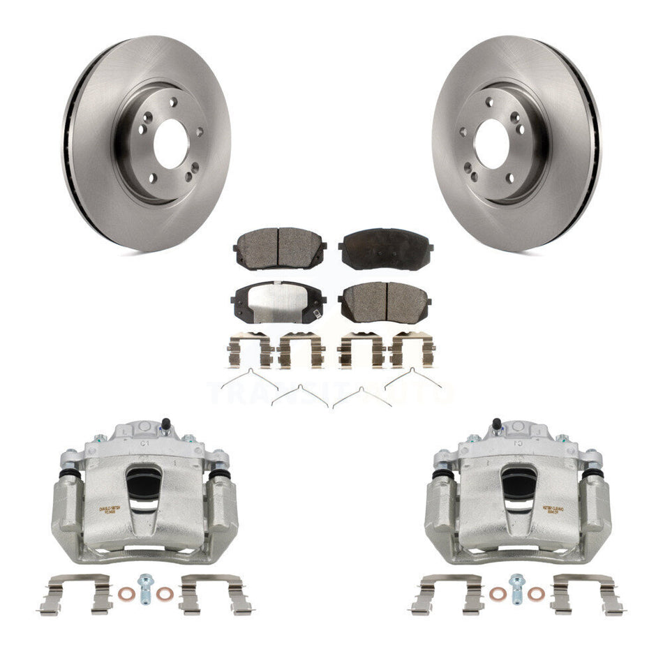 Front Disc Brake Caliper Rotors And Ceramic Pads Kit For Hyundai Sonata KC8-100378T