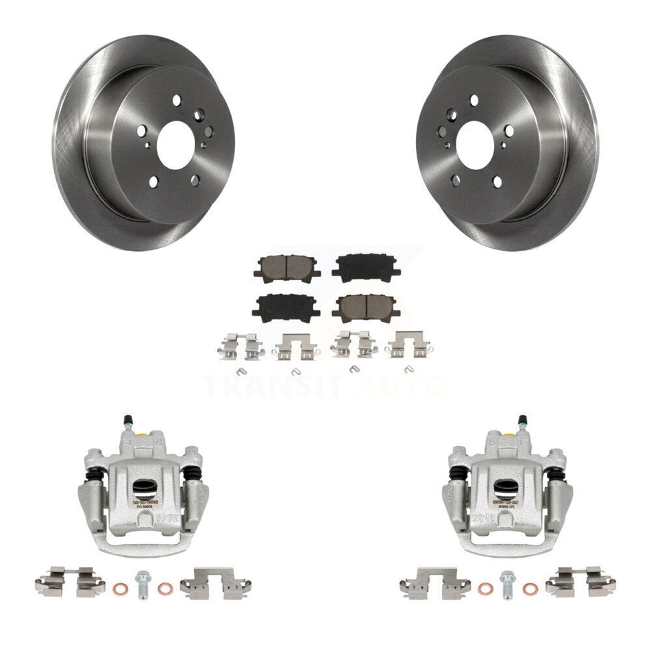 Rear Disc Brake Caliper Rotors And Ceramic Pads Kit For Toyota Highlander KC8-100388C