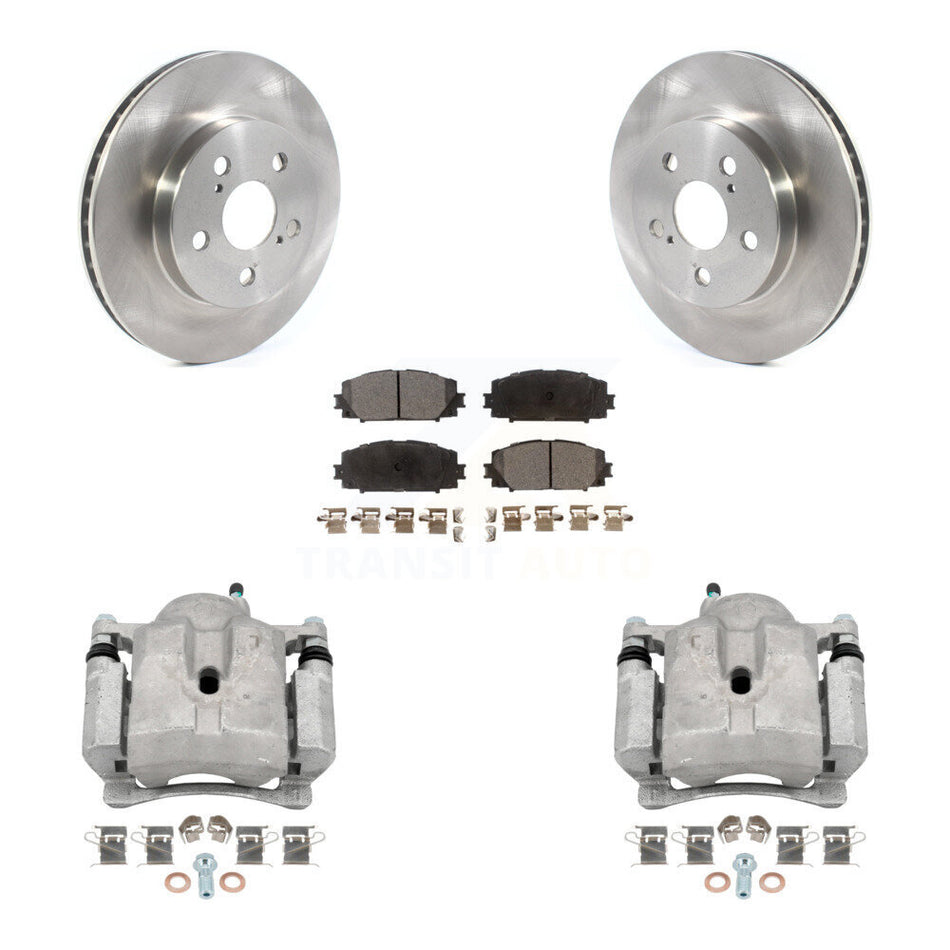 Front Disc Brake Caliper Rotors And Ceramic Pads Kit For Toyota Corolla Prius Prime KC8-100388T