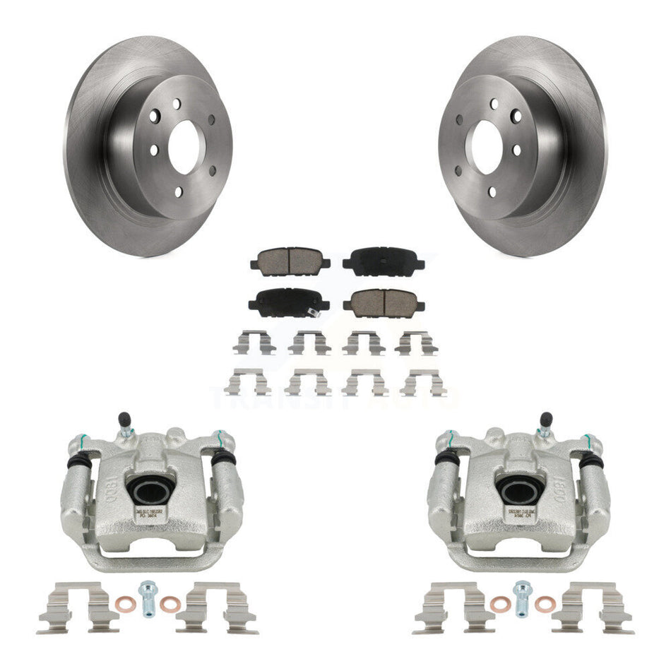 Rear Disc Brake Caliper Rotors And Ceramic Pads Kit For Nissan Sentra Juke KC8-100393C