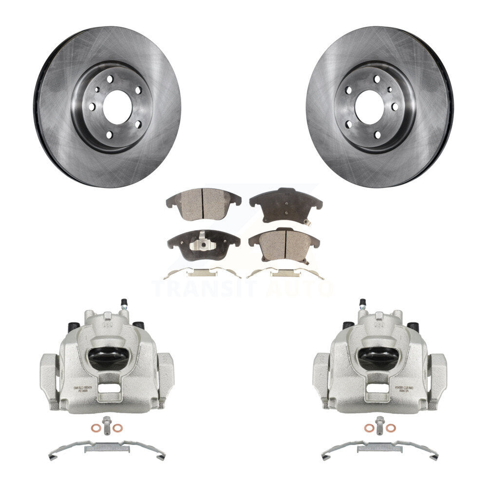 Front Disc Brake Caliper Rotors And Ceramic Pads Kit For Ford Fusion Lincoln MKZ KC8-100394T