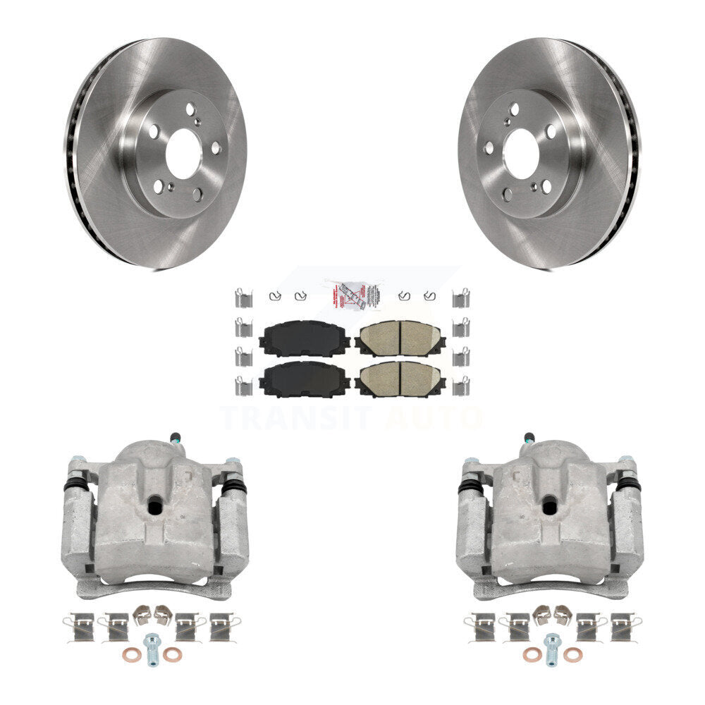 Front Disc Brake Caliper Rotor And Ceramic Pad Kit For Toyota Prius Lexus CT200h Plug-In KC8-100399N