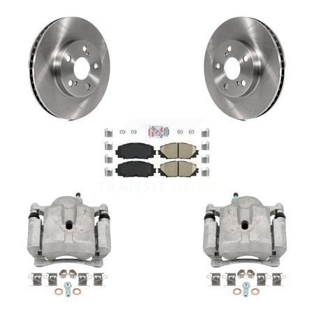 Front Disc Brake Caliper Rotor And Ceramic Pad Kit For Toyota Prius Lexus CT200h Plug-In KC8-100399N