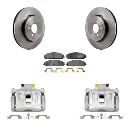 Front Disc Brake Caliper Rotor Ceramic Pad Kit For Chrysler 300 Dodge Charger Challenger KC8-100400T