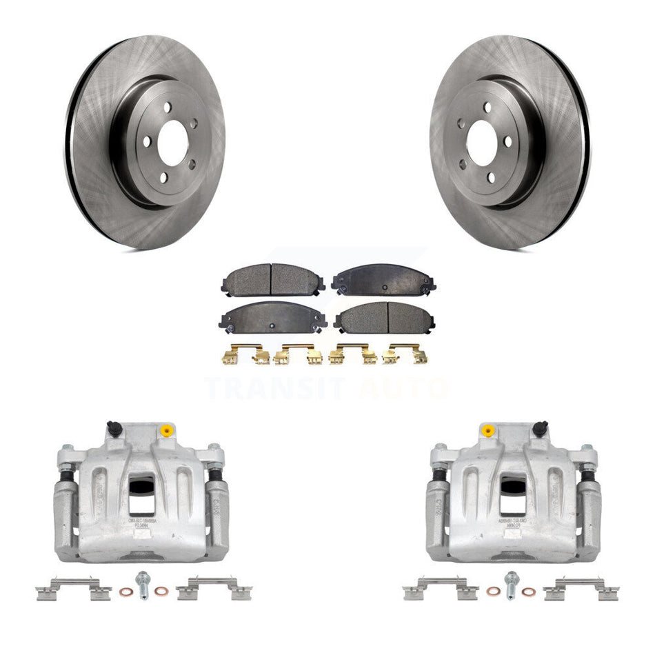 Front Disc Brake Caliper Rotor Ceramic Pad Kit For Chrysler 300 Dodge Charger Challenger KC8-100400T
