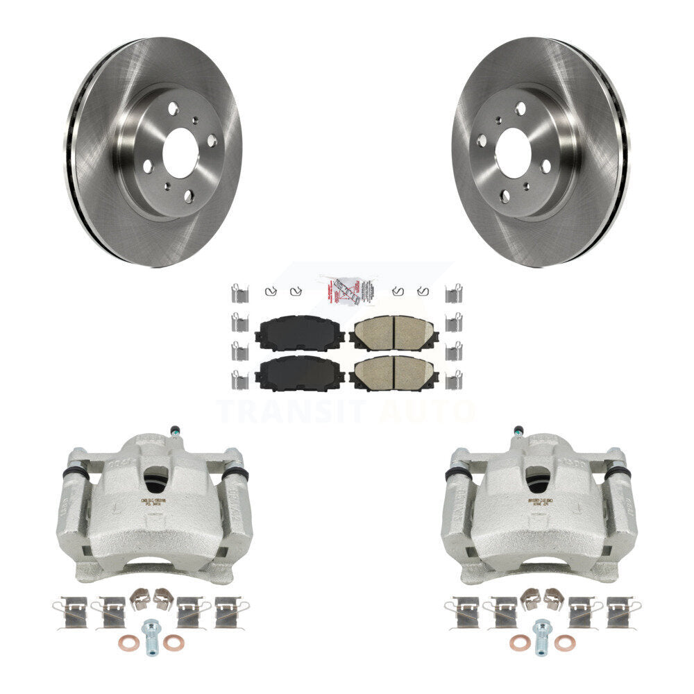 Front Disc Brake Caliper Rotors And Ceramic Pads Kit For Toyota Yaris KC8-100401N